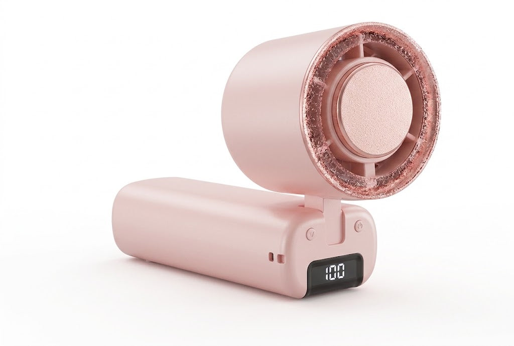 HydroFrost Portable Handheld Turbo Fan with Precision LED Display